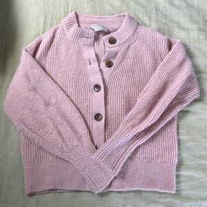 The Alpaca V-Neck Cropped Cardigan Sz Small